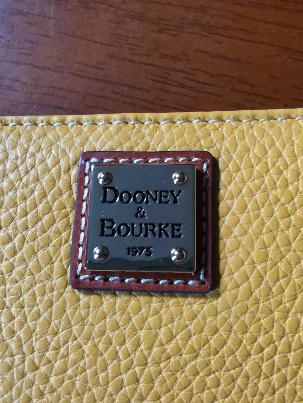Dooney & Bourke Pebbled Leather Medium Zip Wallet